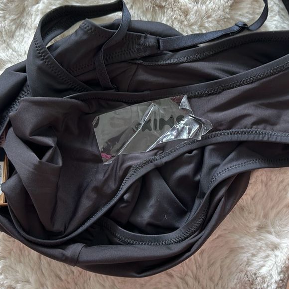 SKIMS Signature Swim Scoop Neck One Piece Onyx Size L - Picture 9 of 9